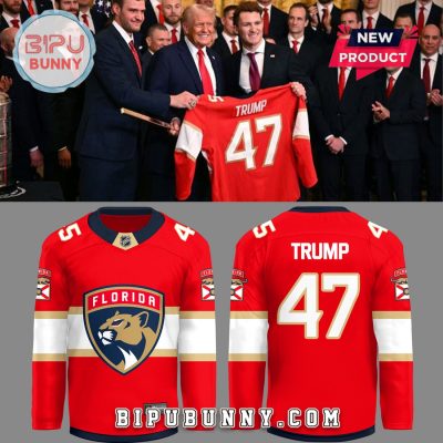 Florida Panthers Hockey 2025 Trump 45-47 Hockey Jersey