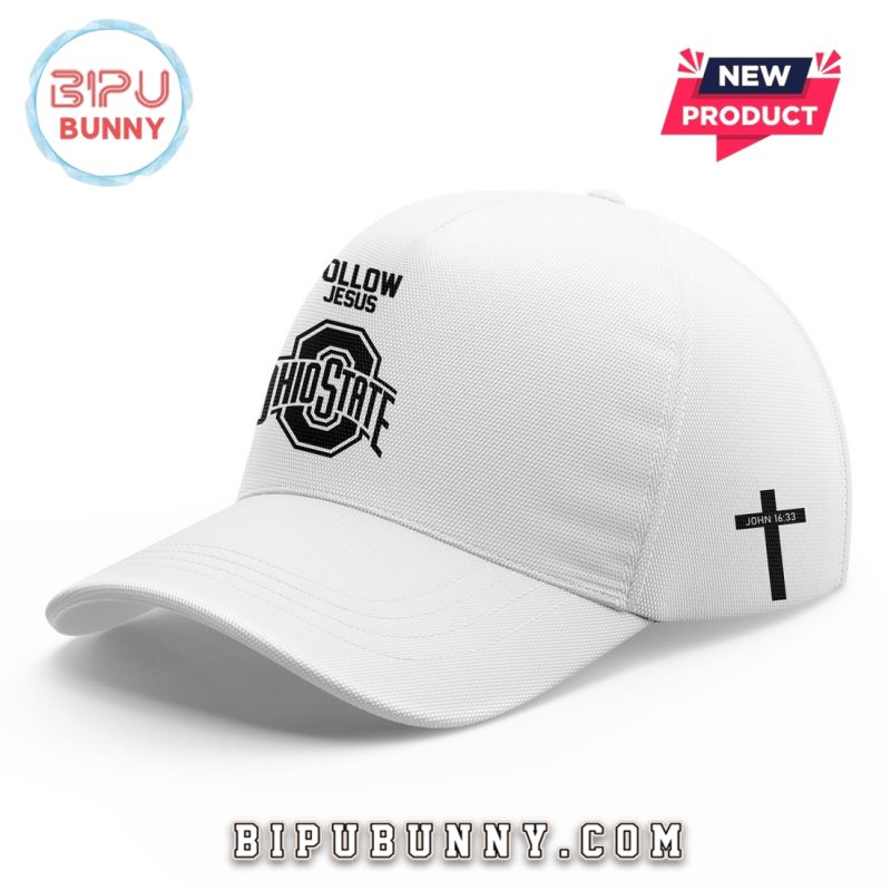 Follow Jesus Ohio State Football White Hoodie Set