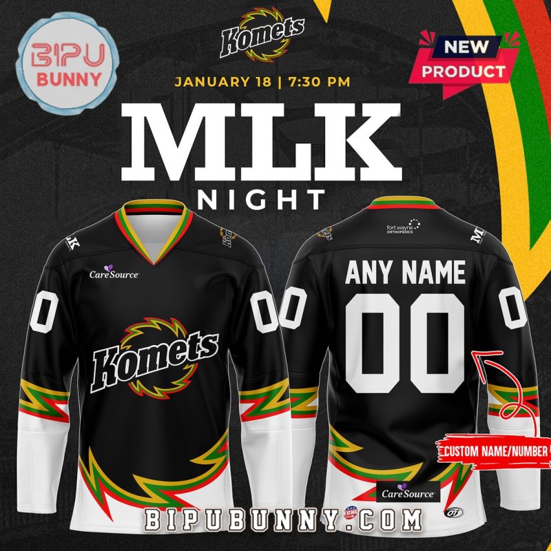 Fort Wayne Komets 2024 MLK Night Hockey Jersey