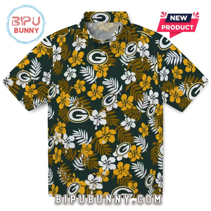 Green Bay Packers Tropical Floral Summer Hawaiian Shirt