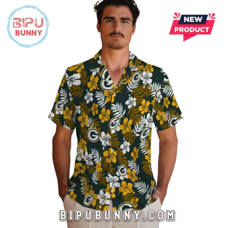 Green Bay Packers Tropical Floral Summer Hawaiian Shirt