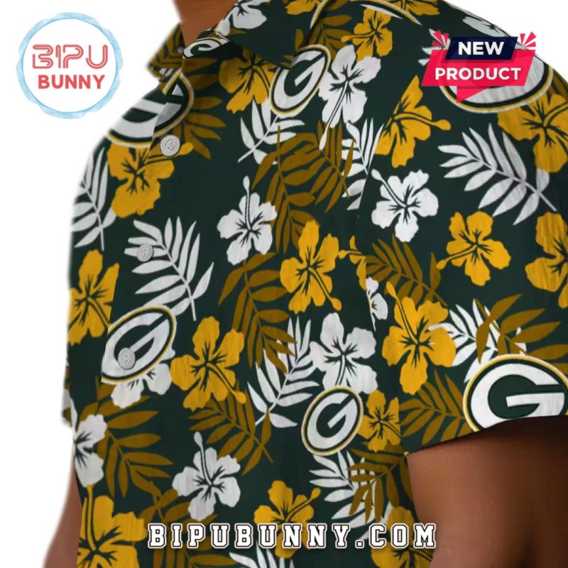 Green Bay Packers Tropical Floral Summer Hawaiian Shirt