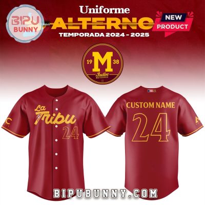 Indios de Mayaguez LBPRC Alterno Temporada Red Baseball Jersey