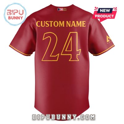 Indios de Mayaguez LBPRC Alterno Temporada Red Baseball Jersey