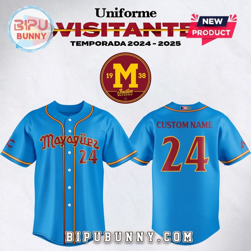 Indios de Mayaguez LBPRC Visitante Temporada 2024 25 Baseball Jersey