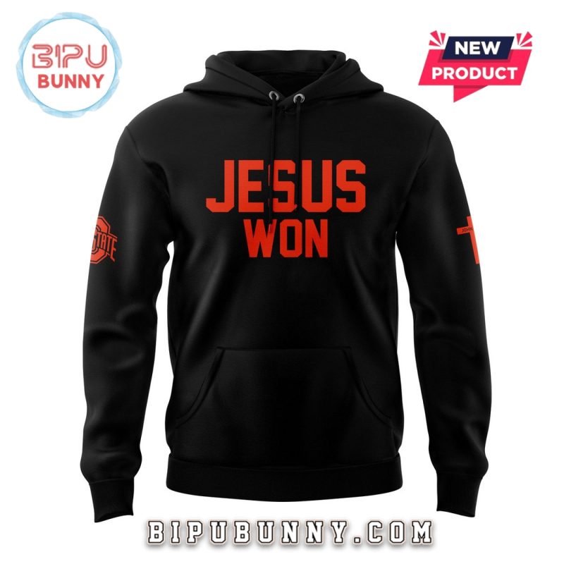 Jesus Won Ohio State Buckeyes Football Hoodie