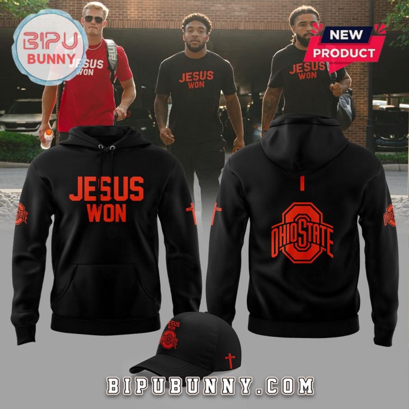 Jesus Won Ohio State Football Black Hoodie