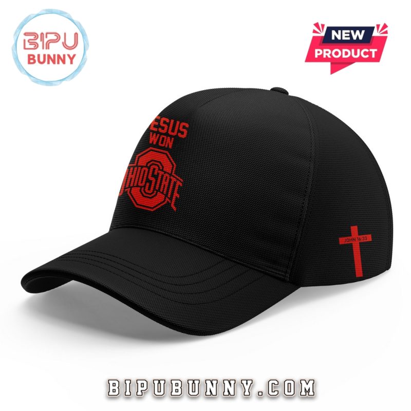 Jesus Won Ohio State Football Black Hoodie Set