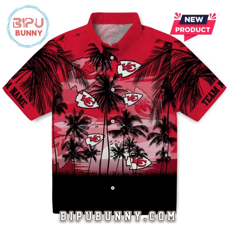 Kansas City Chiefs Custom Sunset Scene Hawaiian Shirt