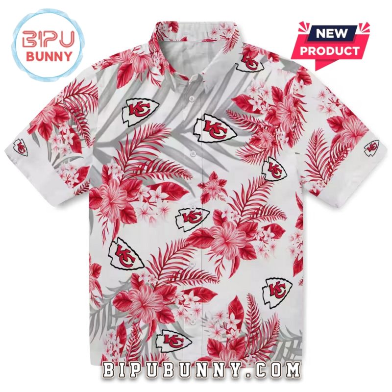 Kansas City Chiefs Hibiscus Palm Leaves Limited Hawaiian Shirt