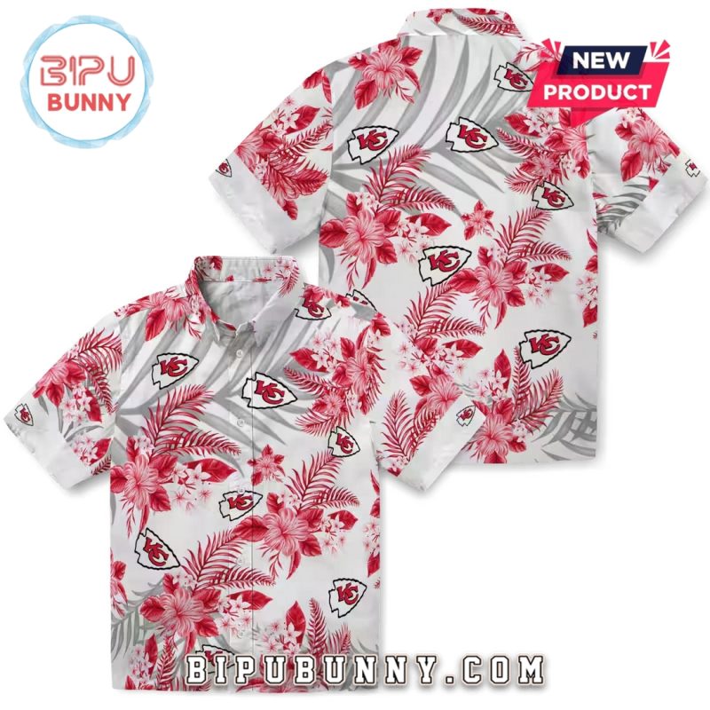 Kansas City Chiefs Hibiscus Palm Leaves Limited Hawaiian Shirt