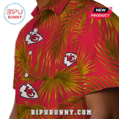 Kansas City Chiefs Leafy Palms Hawaiian Shirt