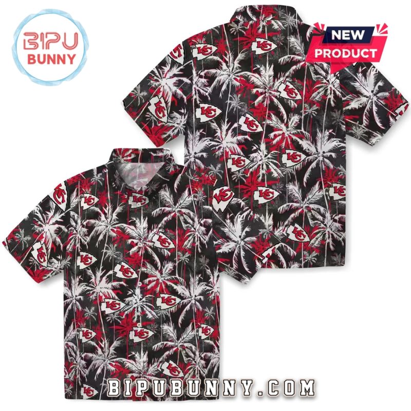 Kansas City Chiefs Palm Pattern Hawaiian Shirt