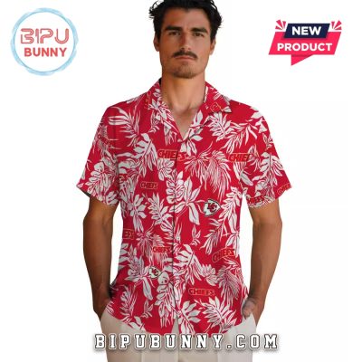 Kansas City Chiefs Tropical Leaf Hawaiian Shirt