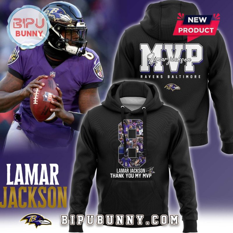 Lamar Jackson Thank You My MVP Signatures Hoodie