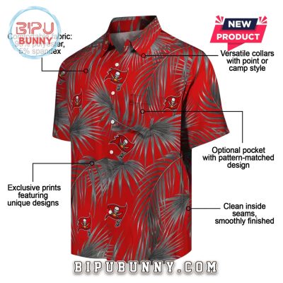 Leafy Palms Tampa Bay Buccaneers Hawaiian Shirt