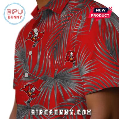 Leafy Palms Tampa Bay Buccaneers Hawaiian Shirt