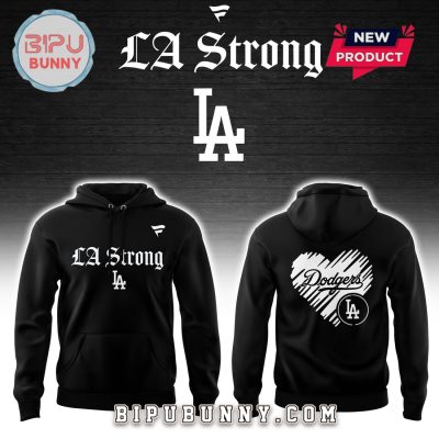 Los Angeles Dodgers LA Strong Nike Black Hoodie