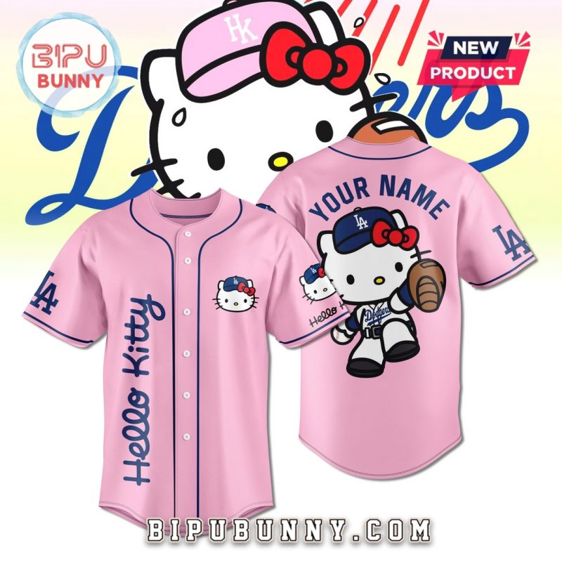 Los Angeles Dodgers X Hello Kitty Champions Baseball Jersey