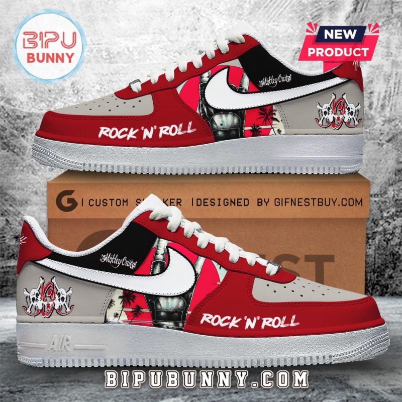 Mötley Crüe Rock ‘N’ Roll Junkie Air Force 1 Sneakers