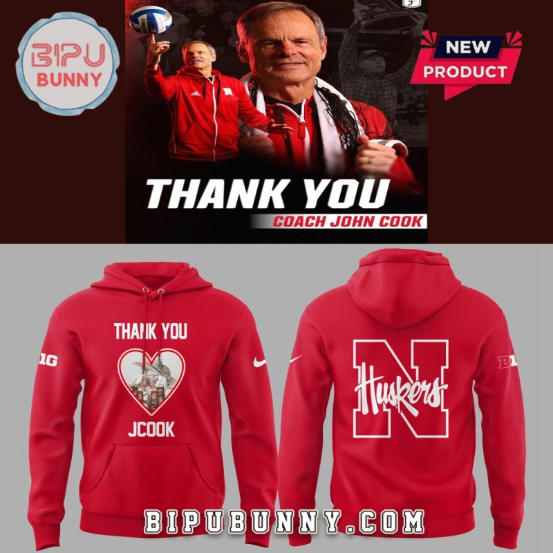 Nebraska Volleyball Thanks Coach John Cook Nike Hoodie