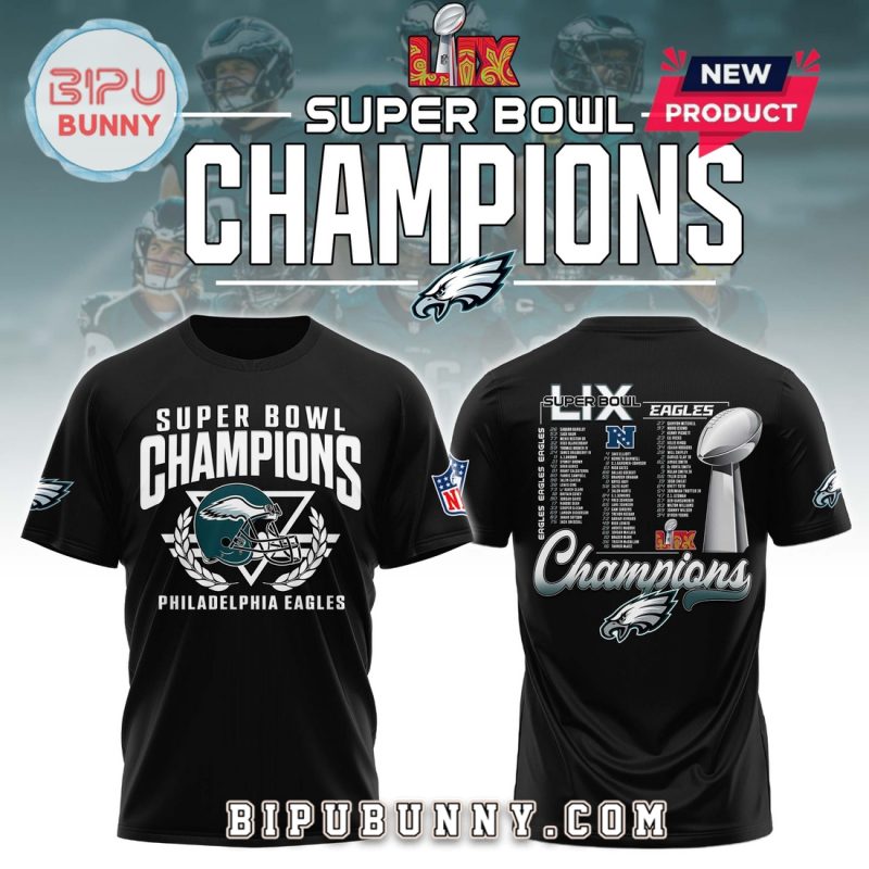 New Philadelphia Eagles Super Bowl LIX Champions Hoodie