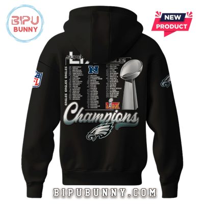 New Philadelphia Eagles Super Bowl LIX Champions Hoodie