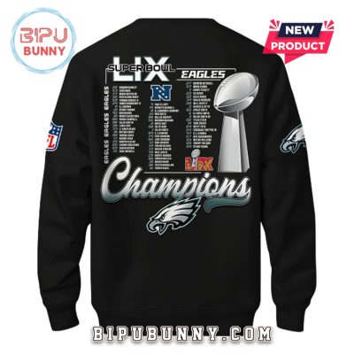 New Philadelphia Eagles Super Bowl LIX Champions Hoodie