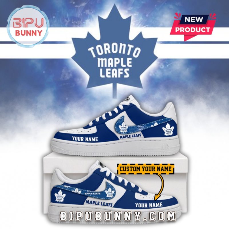 New Toronto Maple Leafs Nike Air Force 1 Sneakers