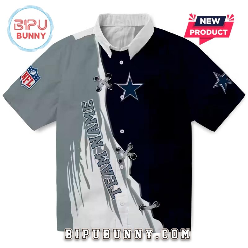 Personalized Dallas Cowboys Edgy Streaks Hawaiian Shirt