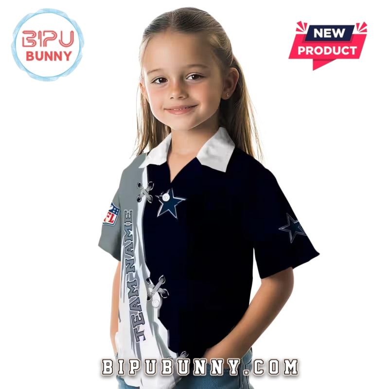 Personalized Dallas Cowboys Edgy Streaks Hawaiian Shirt