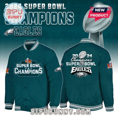 Philadelphia Eagles 2024 Super Bowl Champions Baseball Jacket