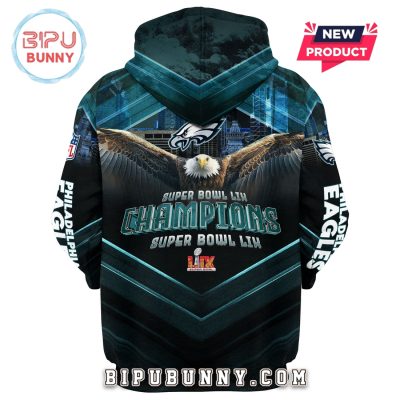 Philadelphia Eagles 2025 Champions Super Bowl LIX Hoodie