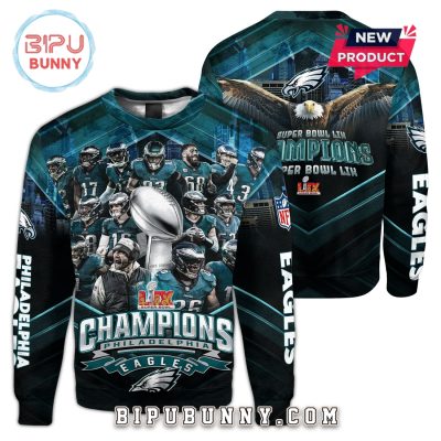 Philadelphia Eagles 2025 Champions Super Bowl LIX Hoodie