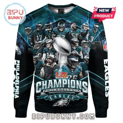 Philadelphia Eagles 2025 Champions Super Bowl LIX Hoodie