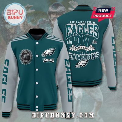 Philadelphia Eagles 2025 Champions Super Bowl Varsity Jacket