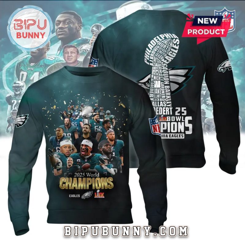 Philadelphia Eagles 2025 World Champions Hoodie