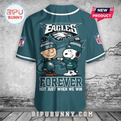 Philadelphia Eagles Funny Snoppy Baseball Jersey