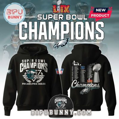 Philadelphia Eagles Special Super Bowl LIX Champions Hoodie Set