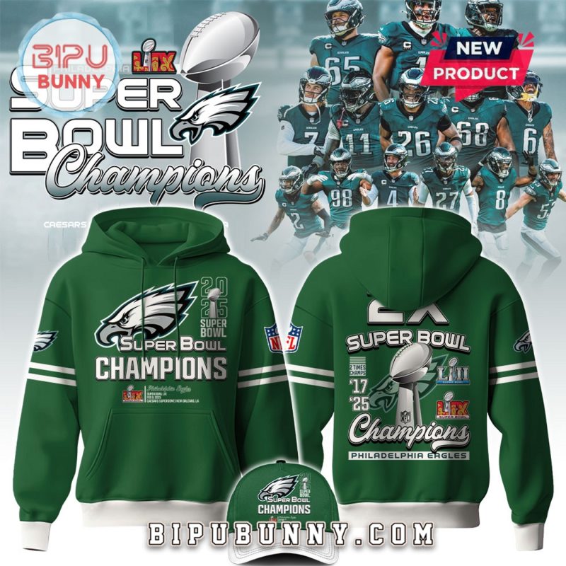 Philadelphia Eagles Super Bowl 2025 Special Hoodie Set