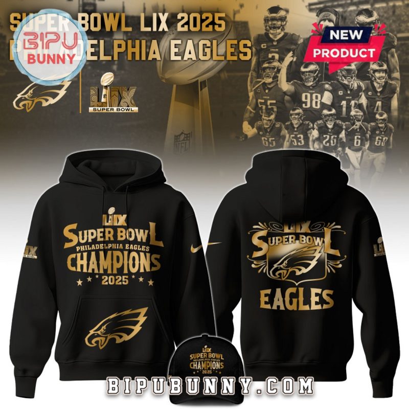 Philadelphia Eagles Super Bowl LIX 2025 Hoodie Set