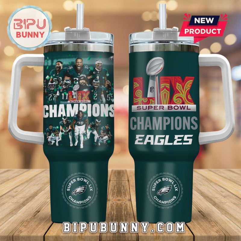 Philadelphia Eagles Super Bowl LIX Champions 2025 Stanley Tumbler