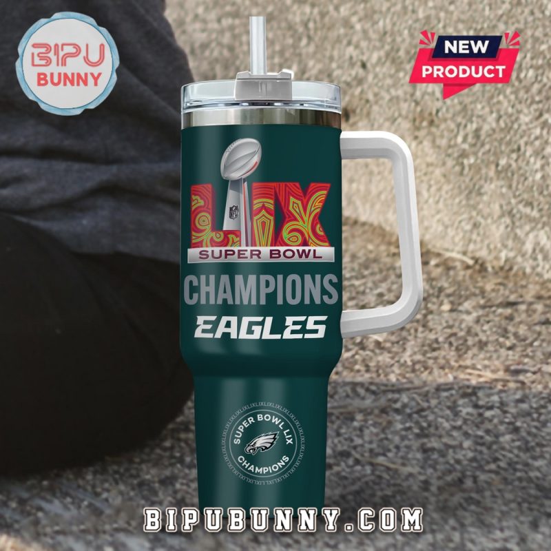 Philadelphia Eagles Super Bowl LIX Champions 2025 Stanley Tumbler