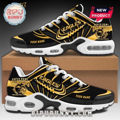 Philadelphia Eagles Super Bowl LIX Gold Air Max Plus Sneakers