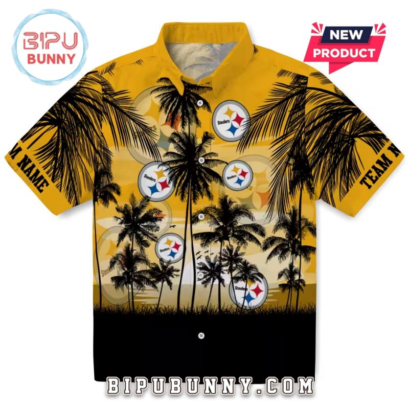 Pittsburgh Steelers Sunset Scene Hawaiian Shirt