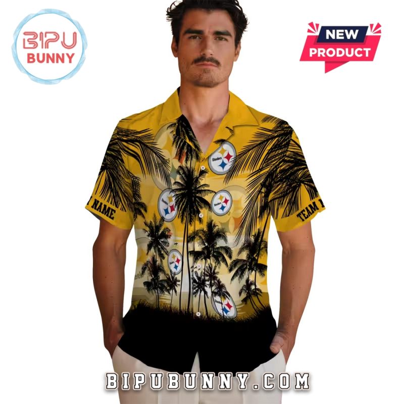 Pittsburgh Steelers Sunset Scene Hawaiian Shirt