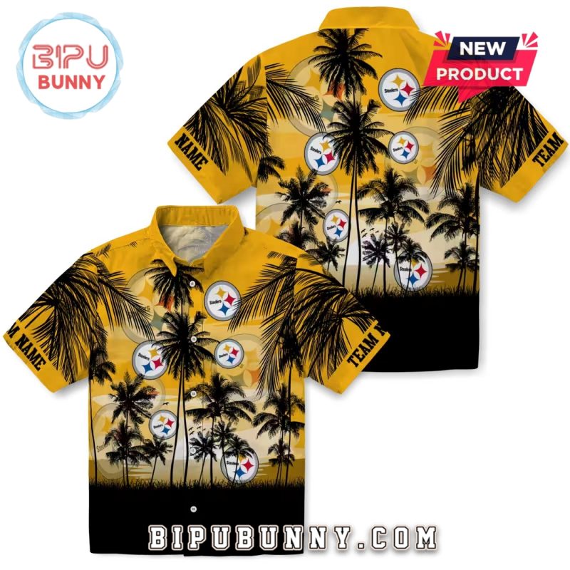 Pittsburgh Steelers Sunset Scene Hawaiian Shirt