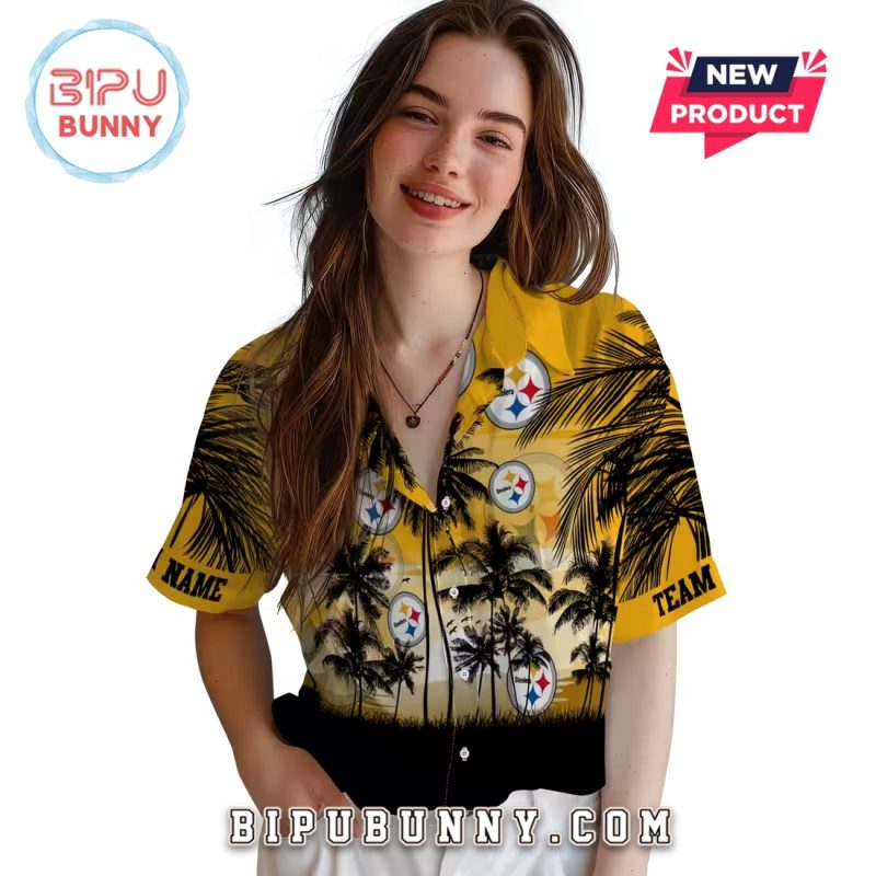 Pittsburgh Steelers Sunset Scene Hawaiian Shirt