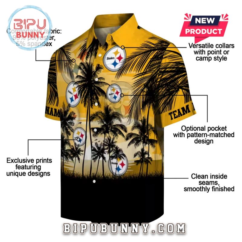 Pittsburgh Steelers Sunset Scene Hawaiian Shirt