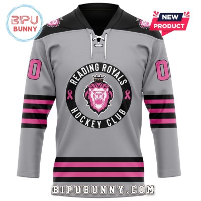 Reading Royals Custom Pink In The Rink Hockey Jersey